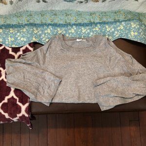 Cold Shoulder Long Sleeve Blouse